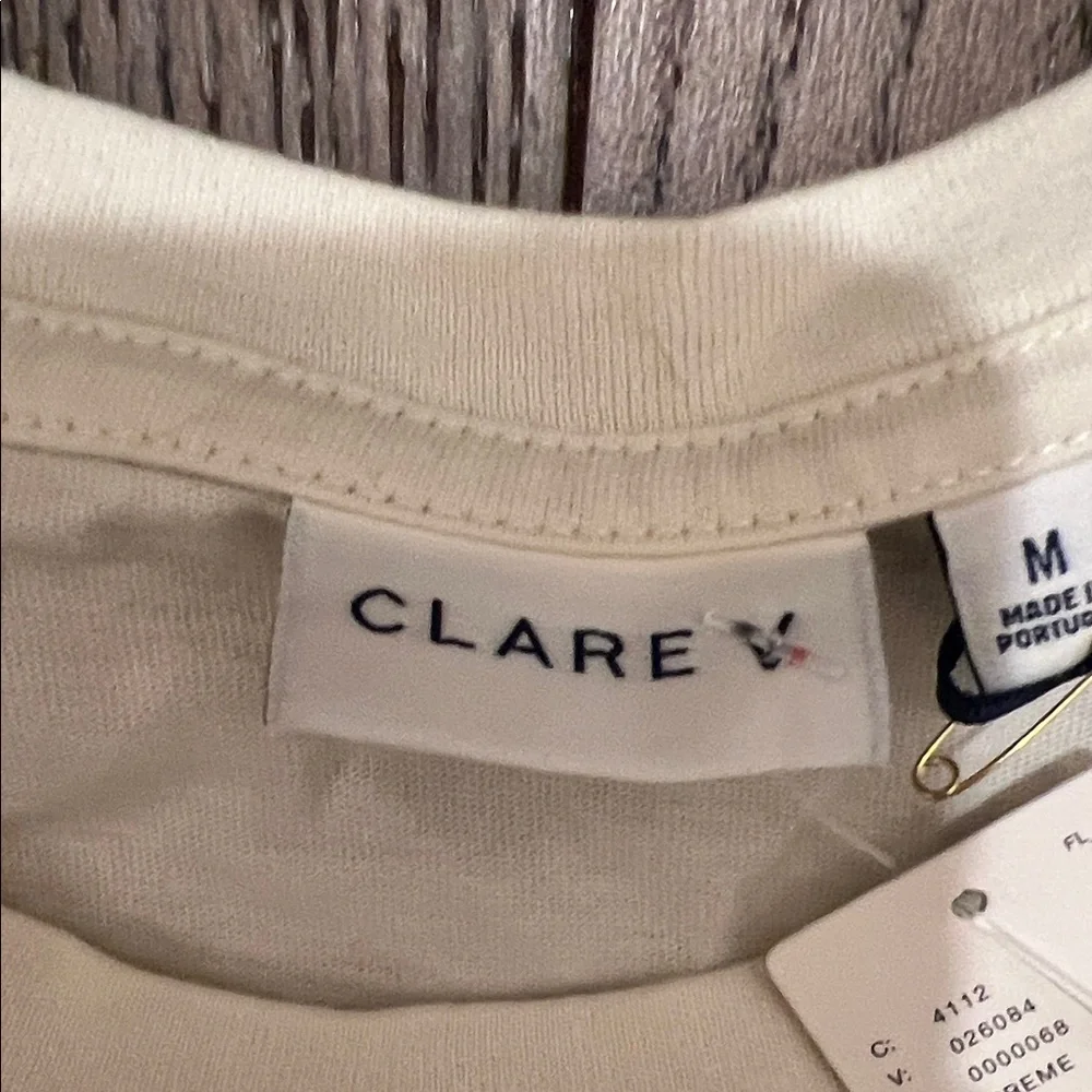 Clare V Cream T-Shirt - Picture 4 of 4